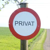 privat adgang skilt